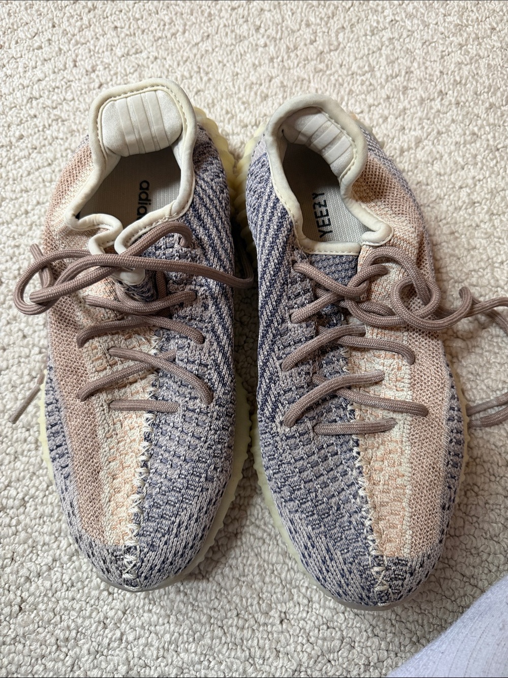 adidas Yeezy Boost 350 V2 in Tan, Gray and Cream